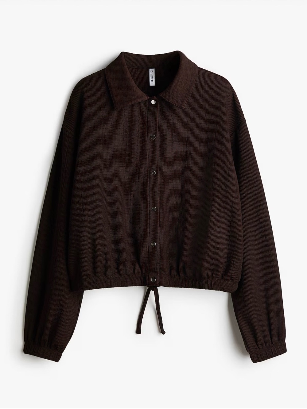 NWOT Oversized Textured Jersey Jacket